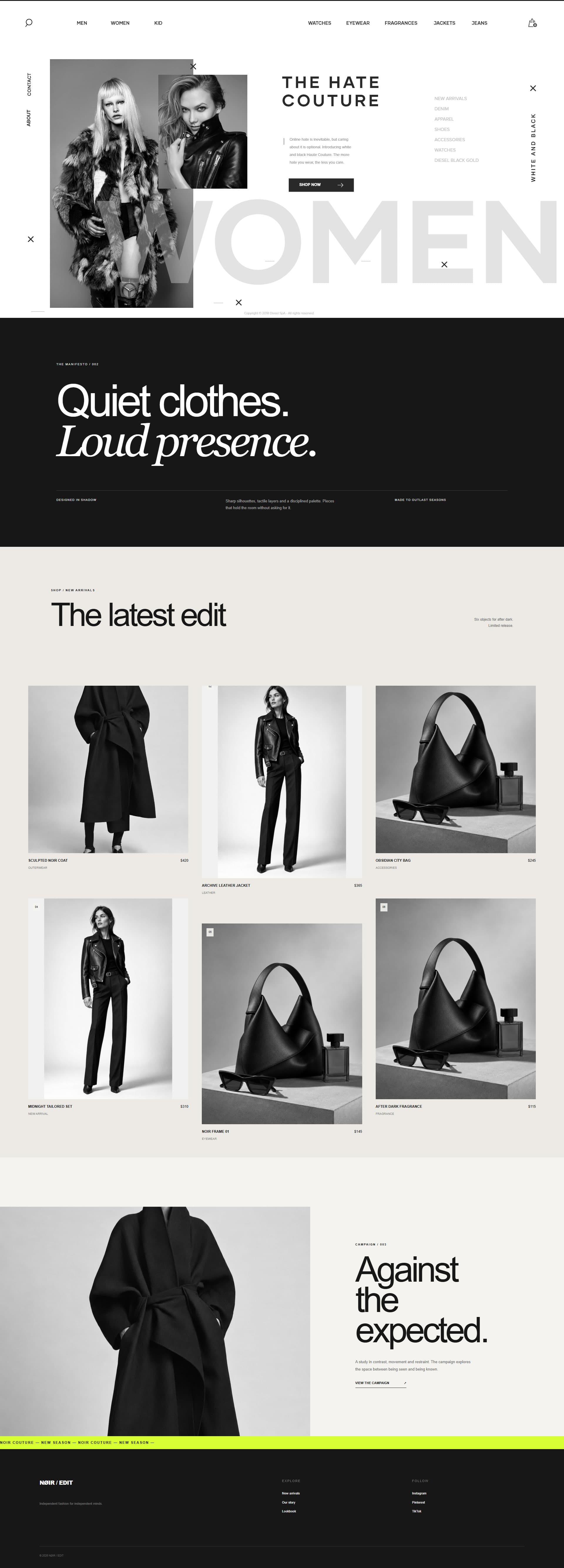 Noir - React Online Store
